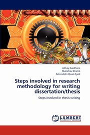 Steps Involved in Research Methodology for Writing Dissertation/Thesis, Gaidhane Abhay