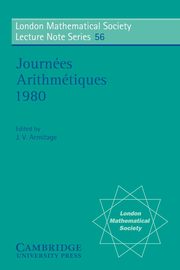Journees Arithmetiques 1980, 