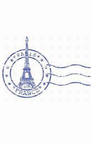 paris France postage stamp creative  blank page journal, Huhn Sir Michael