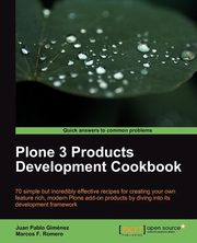 Plone 3 Products Development Cookbook, Romero Marcos F.