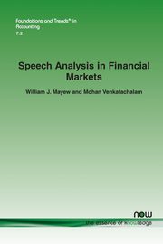 Speech Analysis in Financial Markets, Mayew William J.