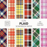 ksiazka tytu: Cute Plaid Scrapbook Paper autor: Make Better Crafts