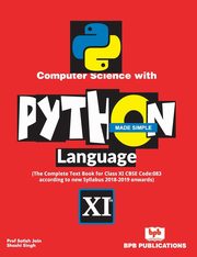 Computer Science With Python Language Made Simple, Jain Satish;Singh Shashi