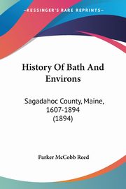 History Of Bath And Environs, Reed Parker McCobb
