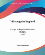 Villainage In England, Vinogradoff Paul