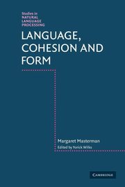 Language, Cohesion and Form, Masterman Margaret