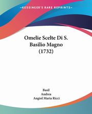 ksiazka tytu: Omelie Scelte Di S. Basilio Magno (1732) autor: Basil