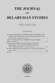 ksiazka tytu: The Journal of Belarusian Studies 2016 autor: Centre Ostrogorski