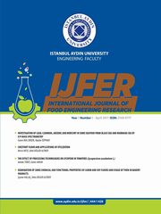 ISTANBUL AYDIN UNIVERSITY ENGINEERING FACULTY INTERNATIONAL JOURNAL OF FOOD ENGINEERING RESEARCH, ARKUN Gner