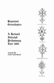 Huguenot Genealogies, Finnell Arthur Louis