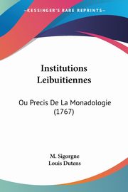 Institutions Leibuitiennes, Sigorgne M.