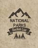 U. S. National Parks Bucket List Book, Rother Teresa