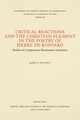 Critical Reactions and the Christian Element in the Poetry of Pierre de Ronsard, Whitney Mark S.