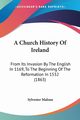 A Church History Of Ireland, Malone Sylvester