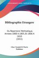 Bibliographie Etrangere, Chez Treuttel Et Wurtz Publisher
