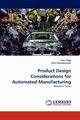 Product Design Considerations for Automated Manufacturing, Page Tom