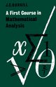 A First Course in Mathematical Analysis, Burkhill John C.