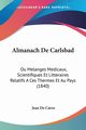 Almanach De Carlsbad, De Carro Jean