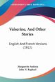 Valserine, And Other Stories, Audoux Marguerite