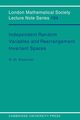 Independent Random Variables and Rearrangement Invariant Spaces, Braverman Michael Sh