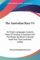 The Australian Race V1, Curr Edward Micklethwaite