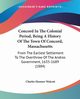 Concord In The Colonial Period, Being A History Of The Town Of Concord, Massachusetts, Walcott Charles Hosmer