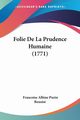 Folie De La Prudence Humaine (1771), Benoist Francoise Albine Puzin
