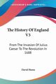 The History Of England V3, Hume David