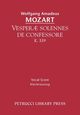 Vesperae solennes de confessore, K.339, Mozart Wolfgang Amadeus