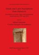 Greek and Latin Inscriptions from Halmyris, 
