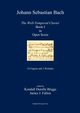 J. S. Bach The Well-Tempered Clavier Book I in Open Score, Briggs Kendall Durelle