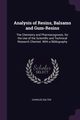 Analysis of Resins, Balsams and Gum-Resins, Salter Charles