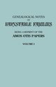 Genealogical Notes of Barnstable Families. Volume I [Massachusetts], Otis Amos