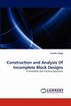 Construction and Analysis Of Incomplete Block Designs, Singh Yashbir