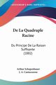 De La Quadruple Racine, Schopenhauer Arthur