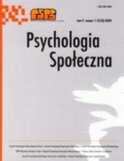 Psychologia Spoeczna nr 1-2(10)/2009, 