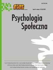 Psychologia Spoeczna nr 1(16)/2011, 